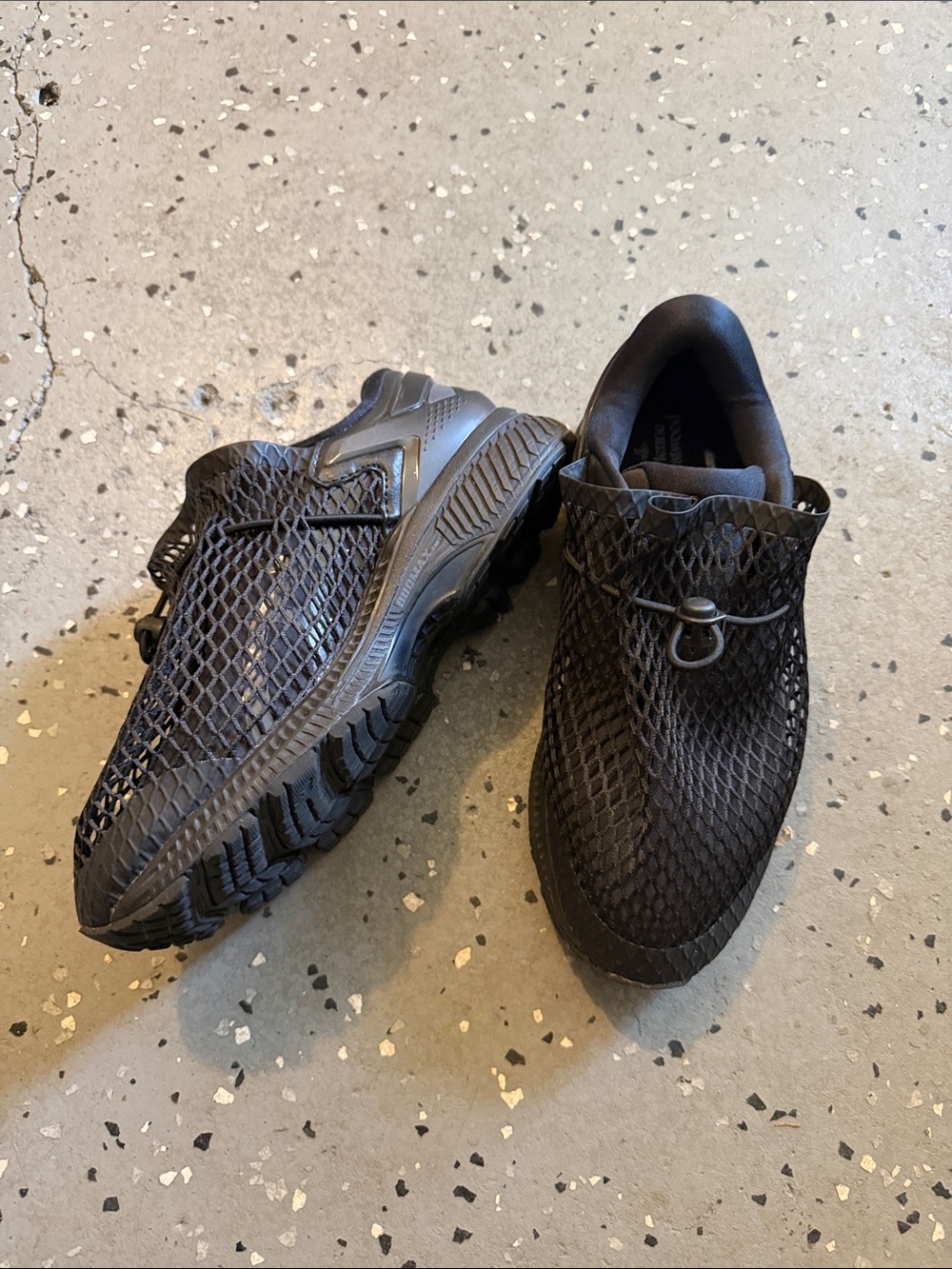 ASICS x Vivienne Westwood Black Mesh Slip-On Athletic Shoes